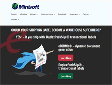 Tablet Screenshot of minisoft.com
